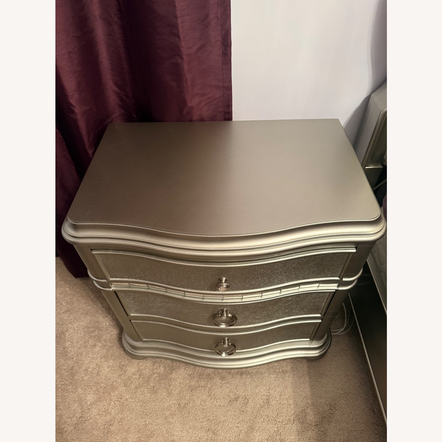 Havertys Brigitte Silver Nightstands - image-2