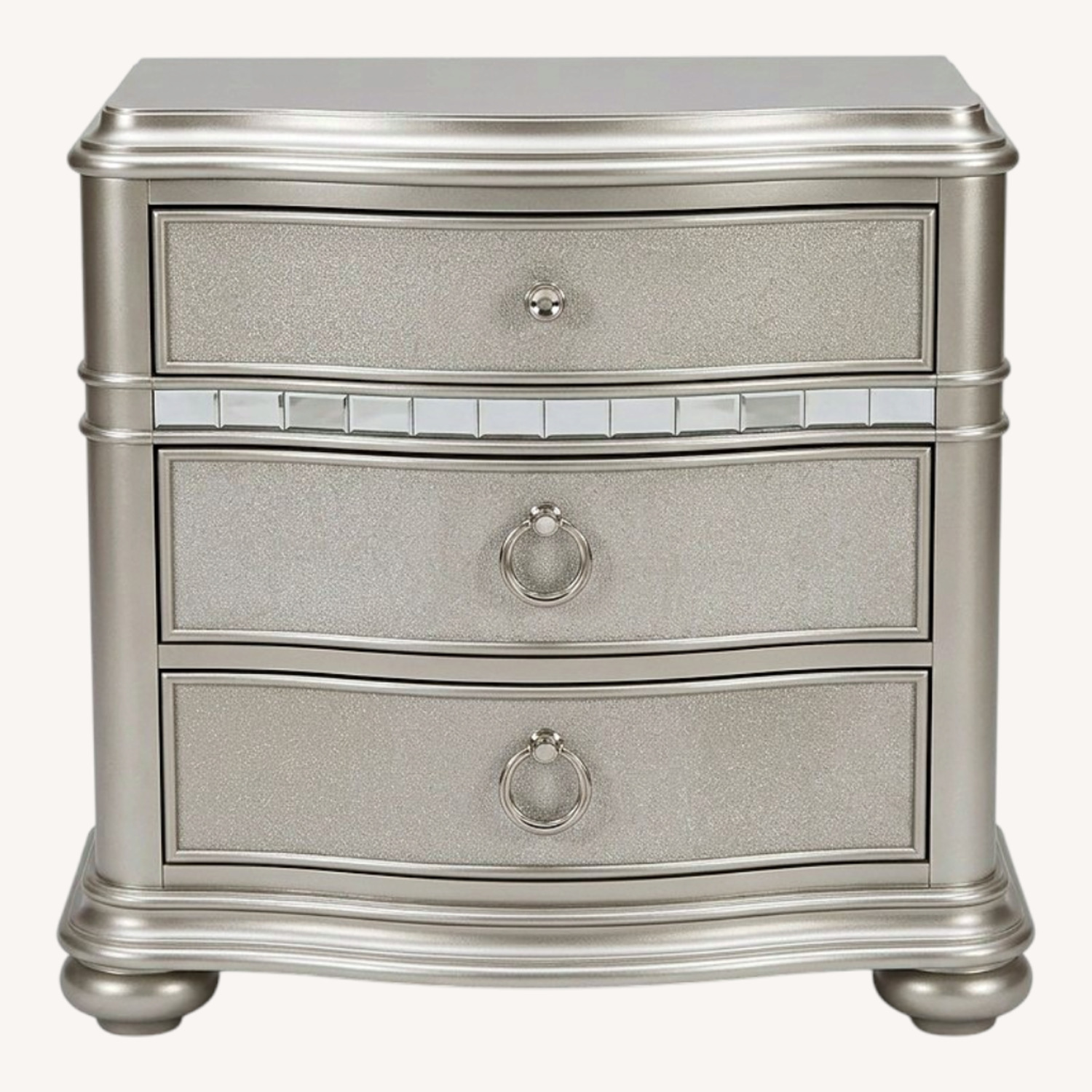 Havertys Brigitte Silver Nightstands - image-0
