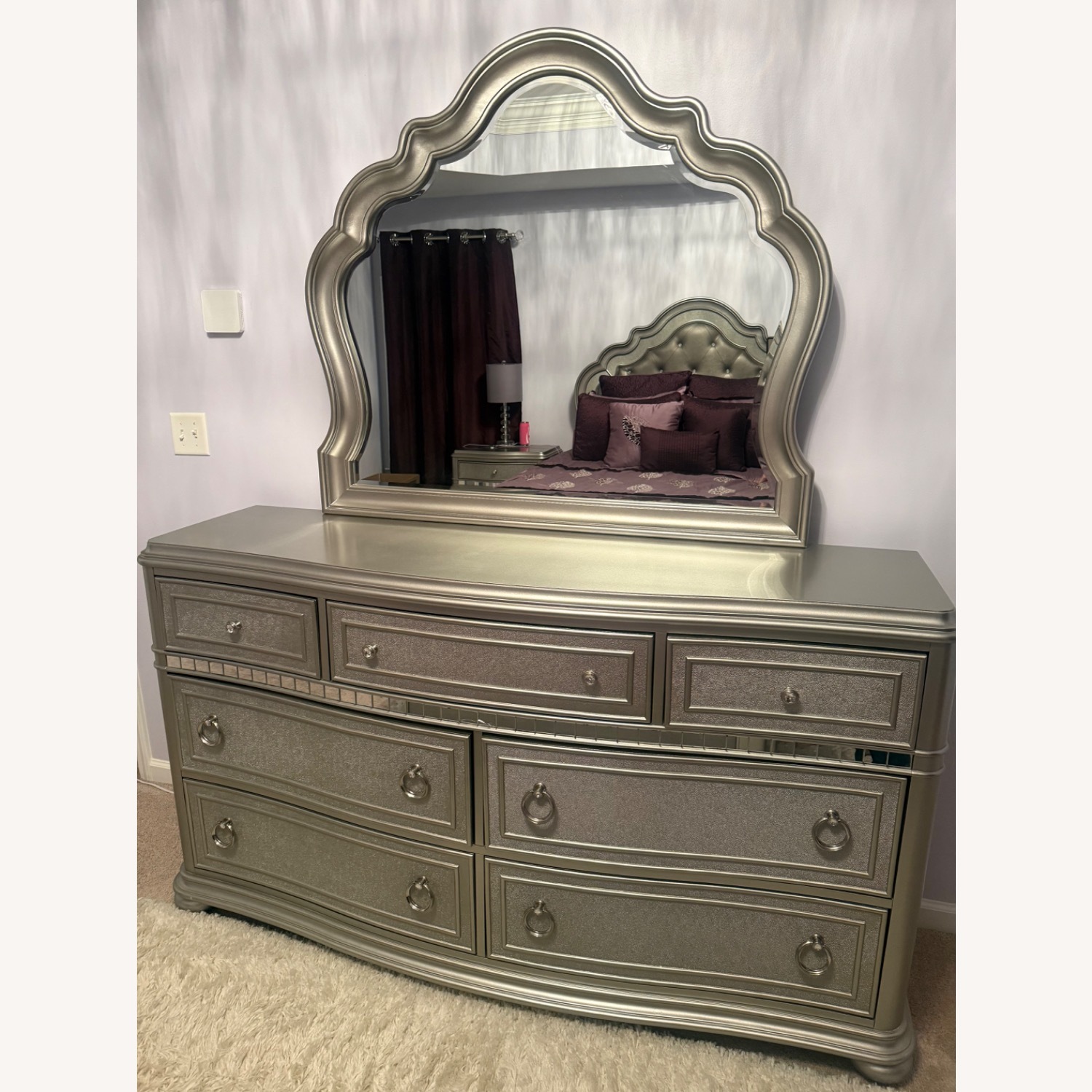 Havertys Brigitte Silver Dresser - image-3