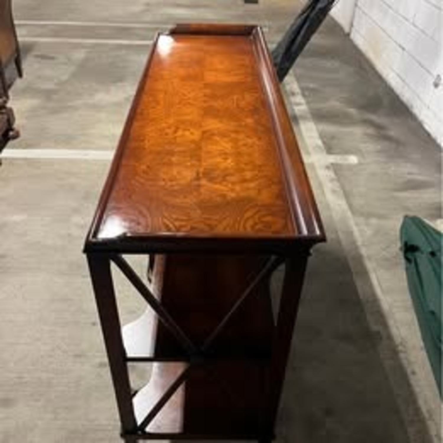 English Regency Burl Wood Server Table - image-2