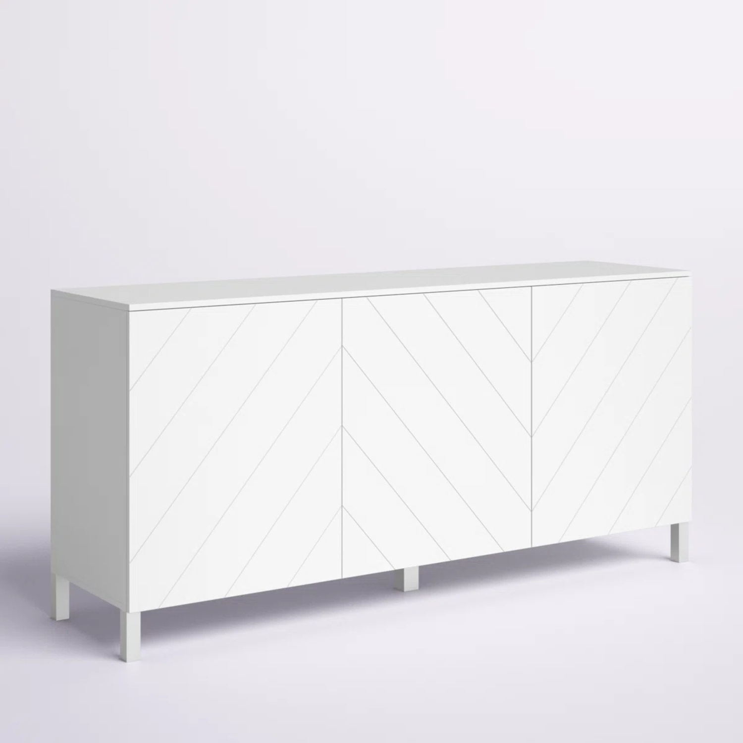 Wade Logan Pennyfield White Wood Sideboard - image-8