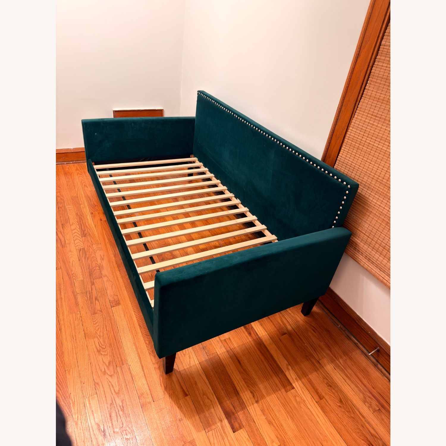Handy Living Green Velvet Daybed - image-1