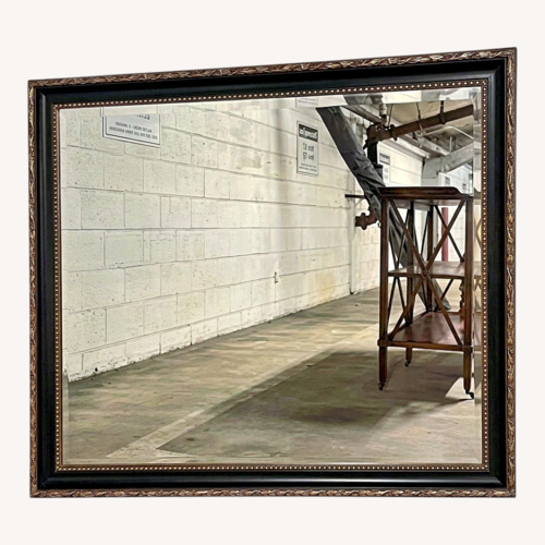 Used Large Black & Gold Gilt Wall Mirror for sale on AptDeco