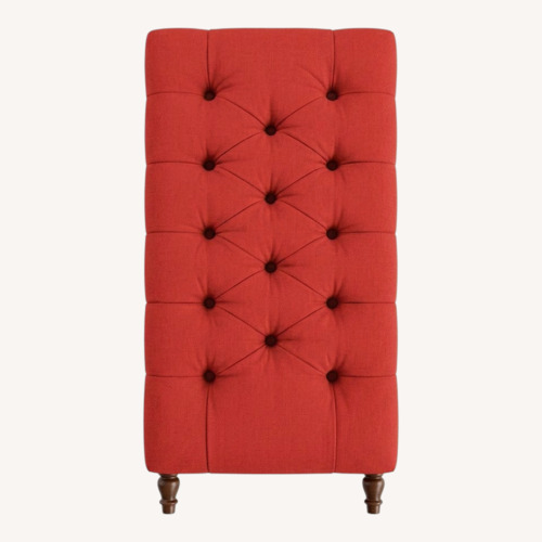 Used Red Tufted Bench Ottoman for sale on AptDeco