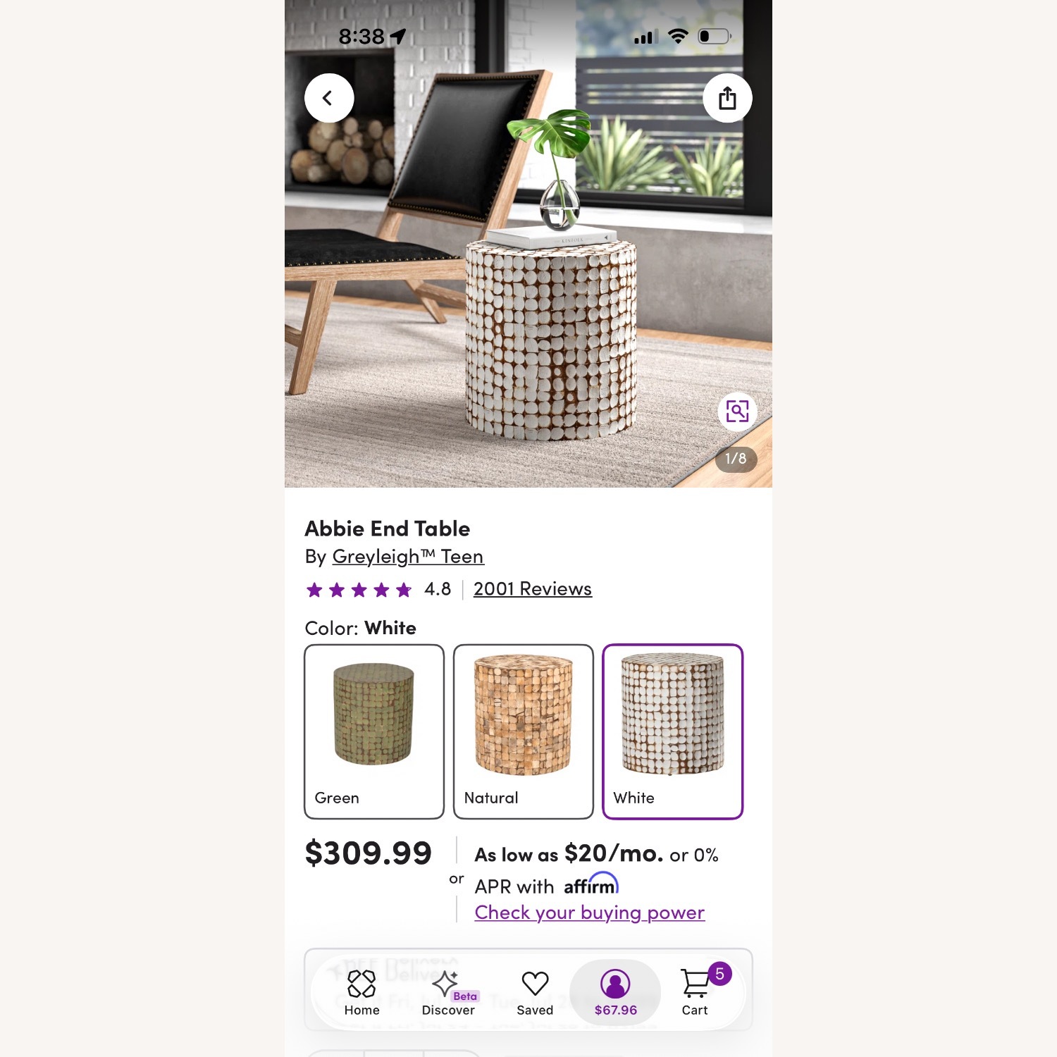 Wayfair Greyleigh Teen White Wood Side Table - image-2
