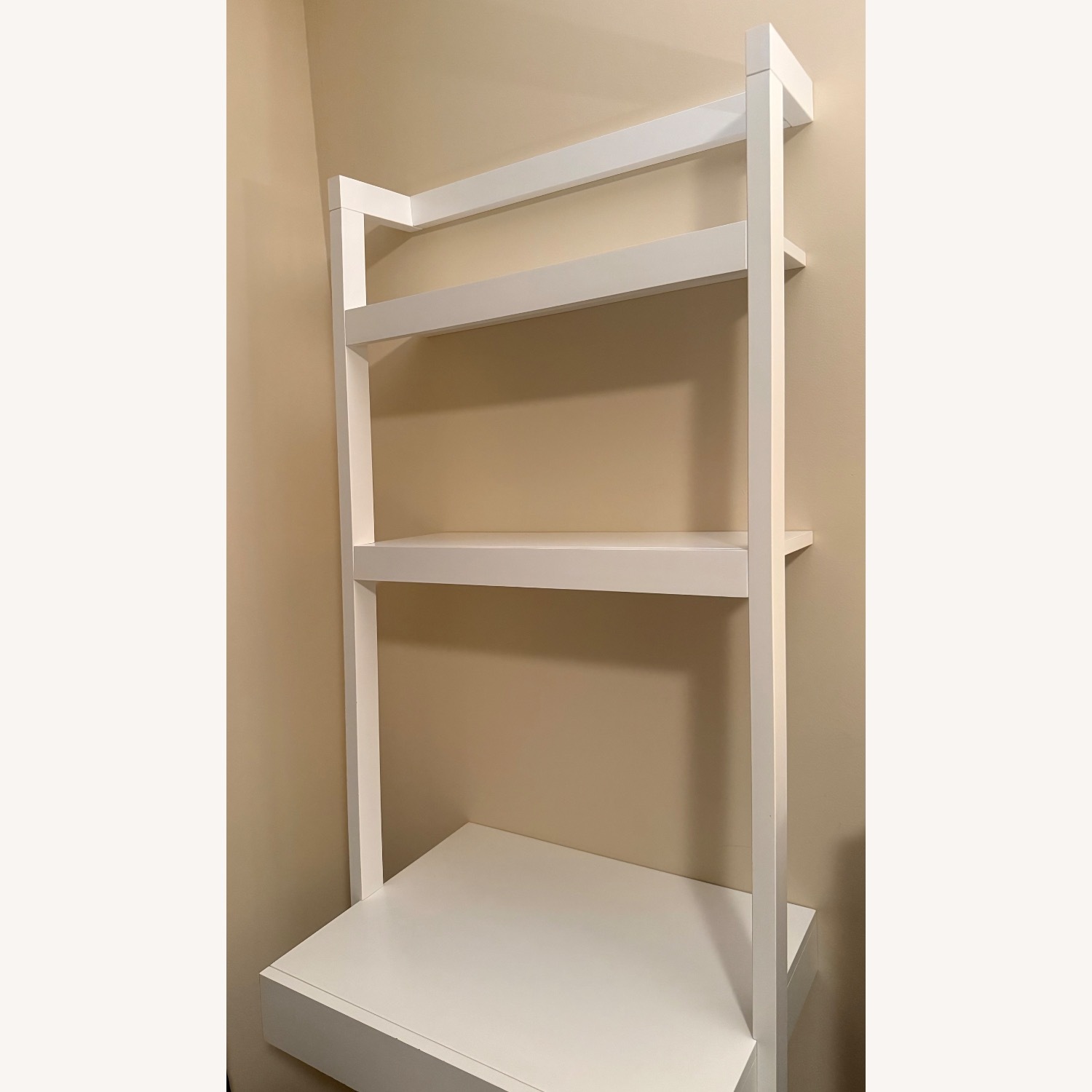 Crate & Barrel Sawyer Leaning Desk White Desk - image-3