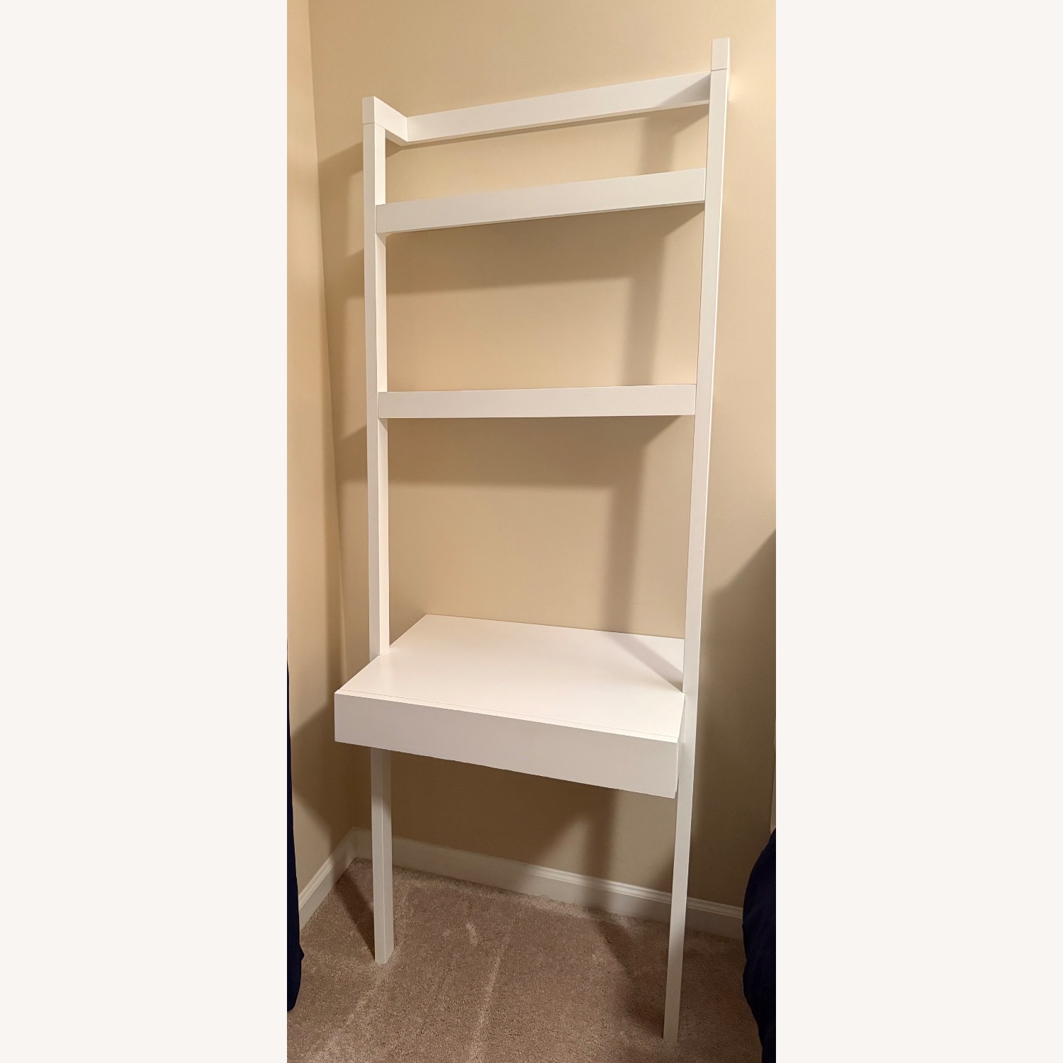 Crate & Barrel Sawyer Leaning Desk White Desk - image-2