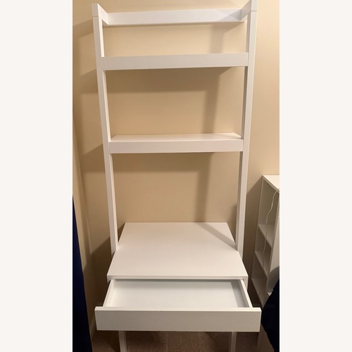 Used Crate & Barrel Sawyer Leaning Desk White Desk for sale on AptDeco