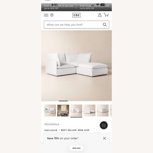 Used CB2 Sofa for sale on AptDeco