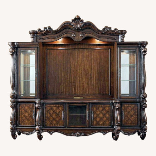 Used Vintage/Antique Dark Brown Wood Media Storage for sale on AptDeco