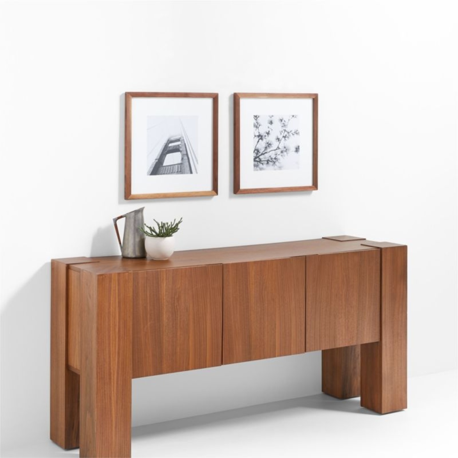 Crate & Barrel Walnut Credenza - image-4