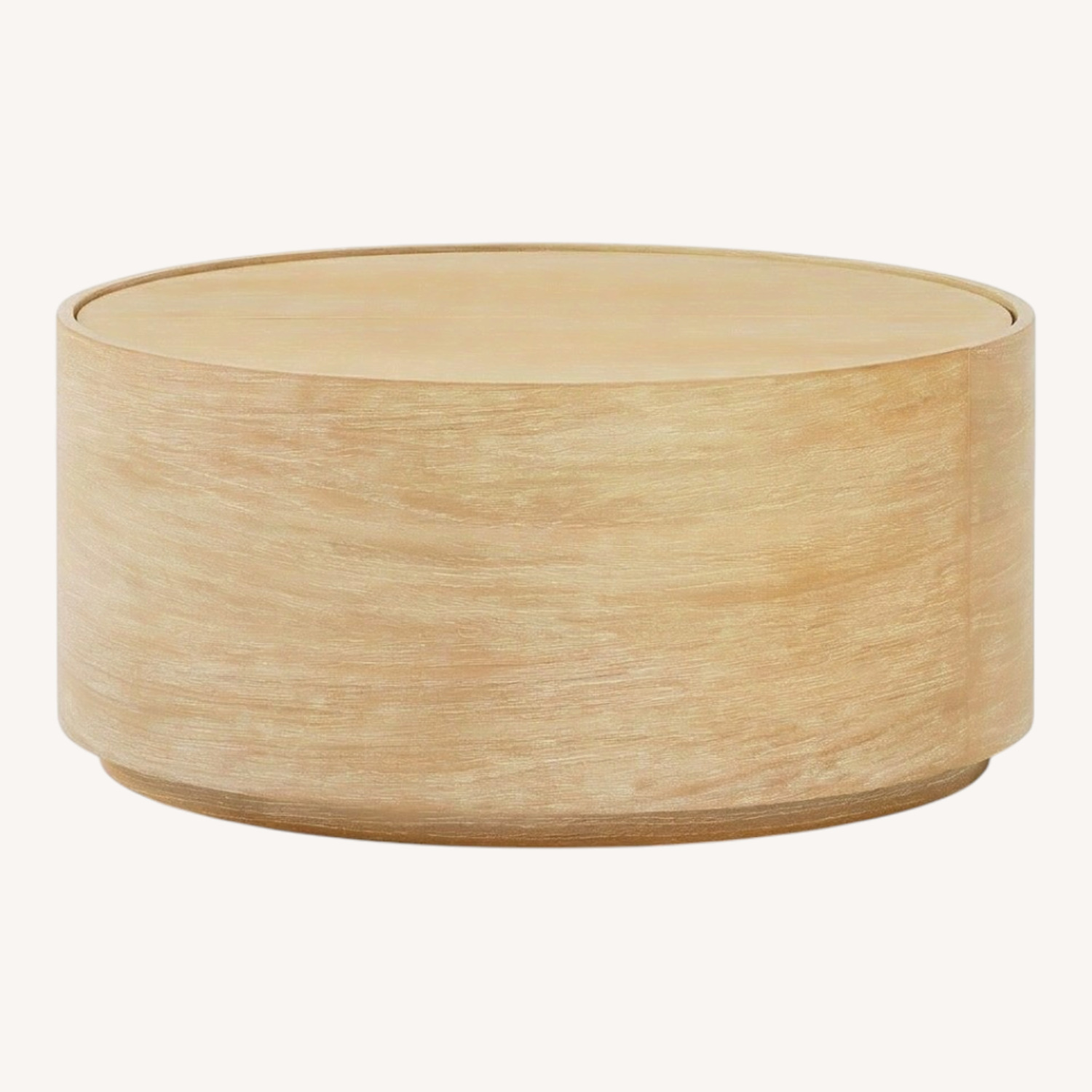 West Elm Volume Round Drum Coffee Table 36" - image-0