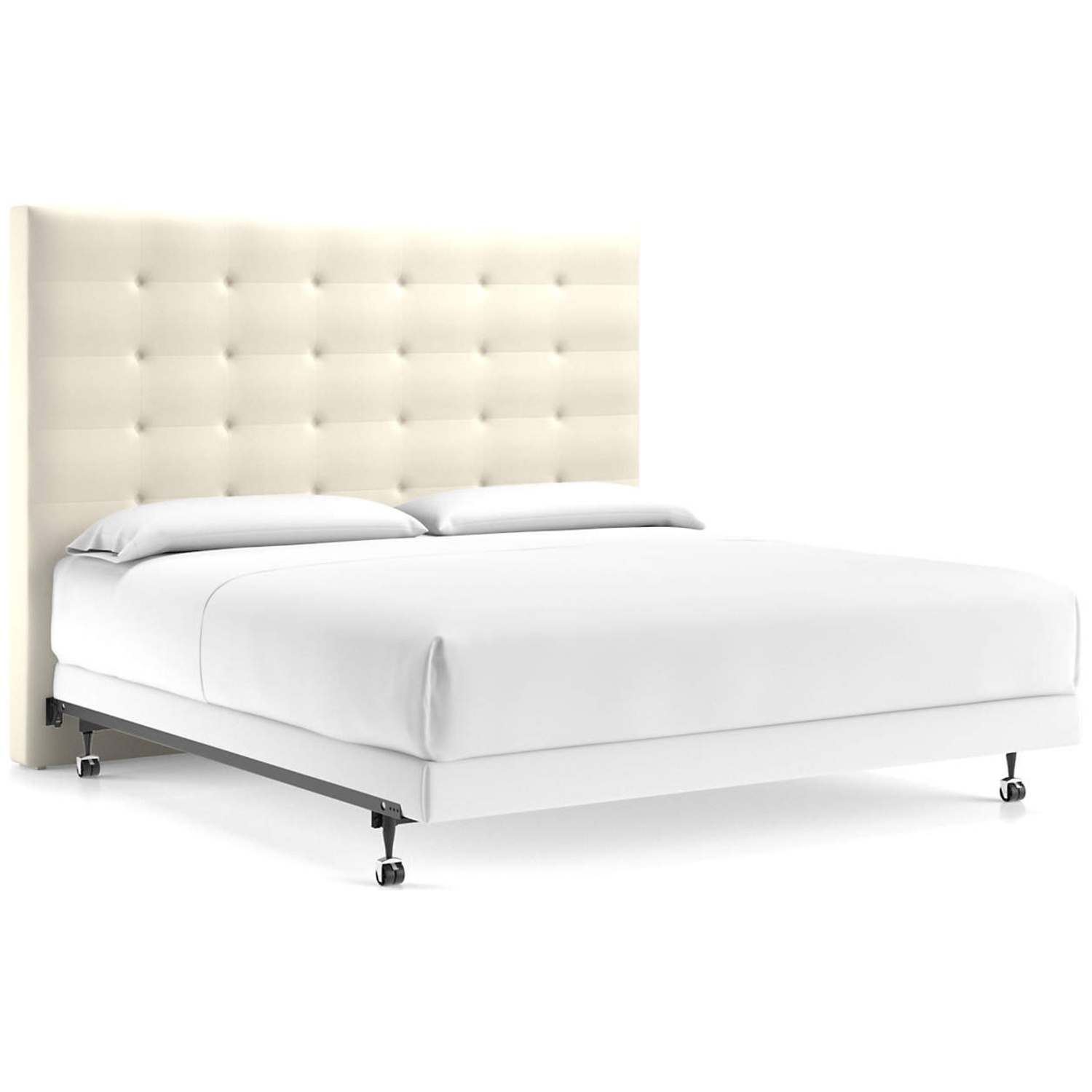 Crate & Barrel Queen Natural Fabric Headboard - image-5