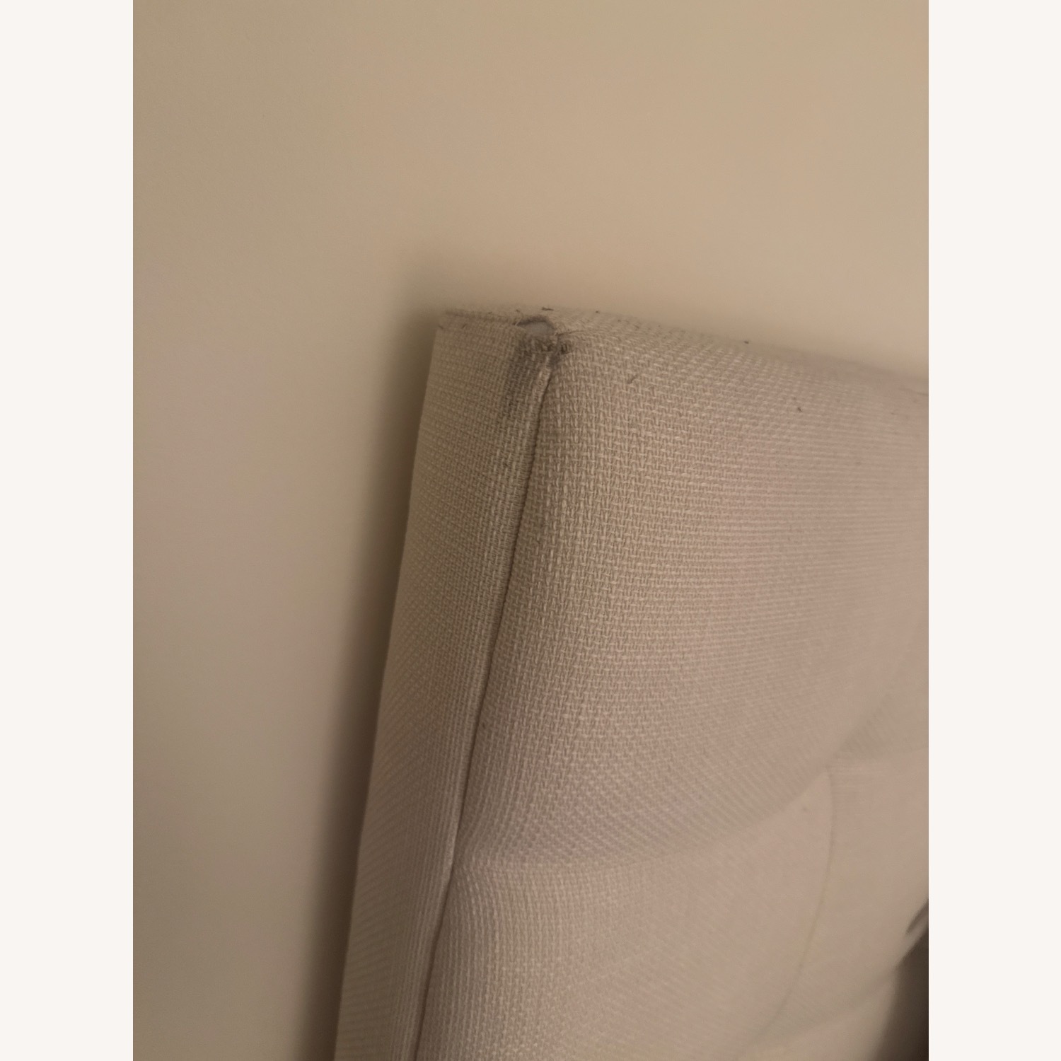 Crate & Barrel Queen Natural Fabric Headboard - image-4