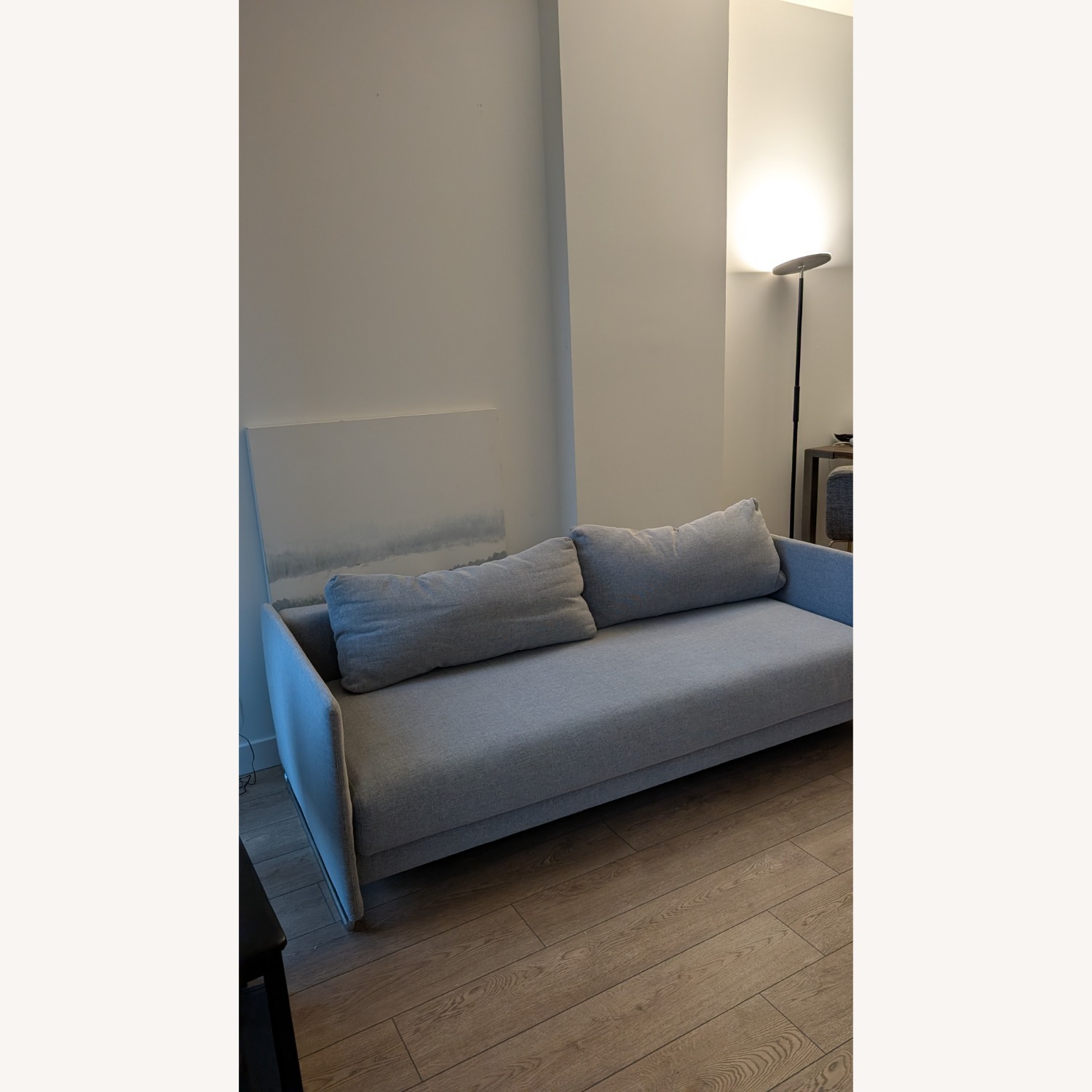 CB2 Tandom Light Gray Fabric Sleeper Sofa - image-5