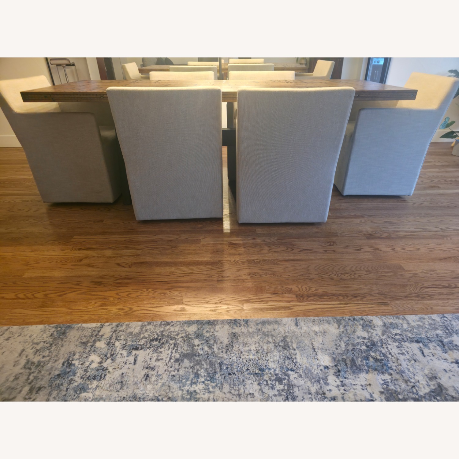 Restoration Hardware Natural Fabric Dining Chairs - image-2