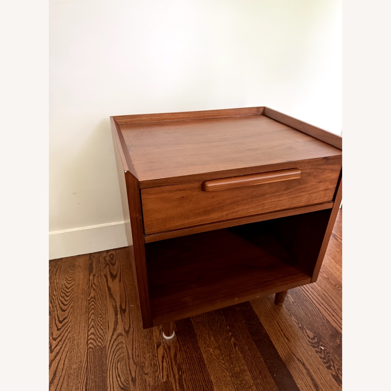 Crate & Barrel Dark Brown Tate Nightstands - image-4