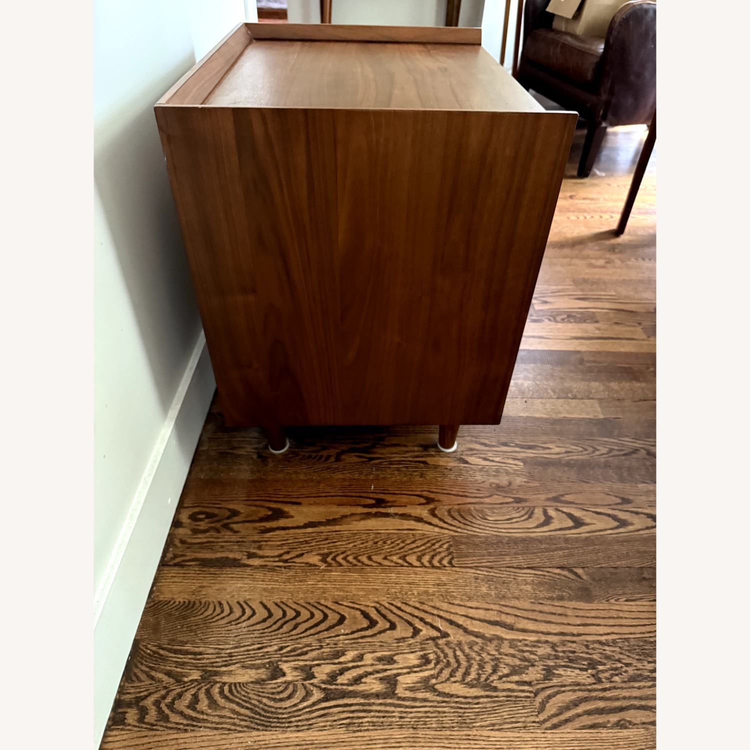 Crate & Barrel Dark Brown Tate Nightstands - image-3