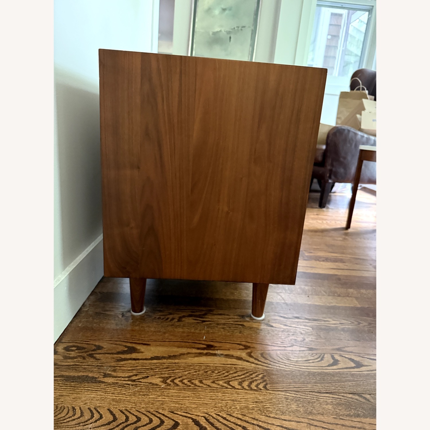 Crate & Barrel Dark Brown Tate Nightstands - image-2