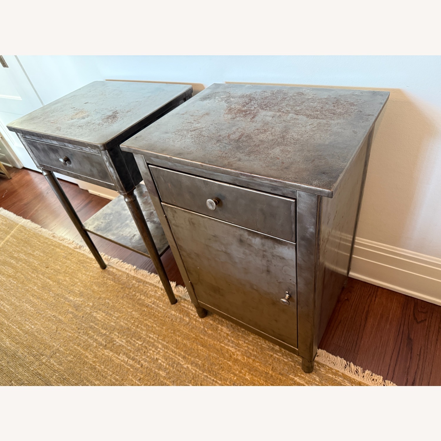 Rare Vintage Doehler Metal Nightstands - image-2