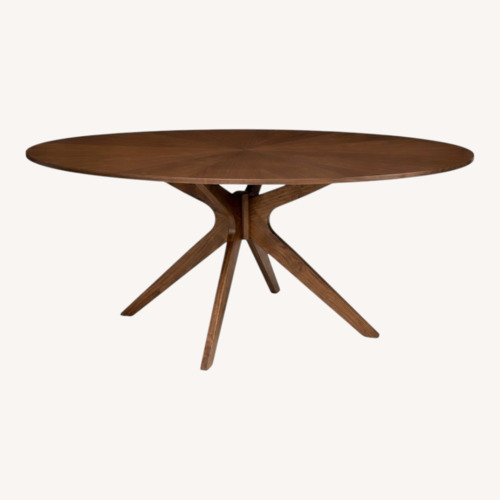 Used Article Conan 75" Oval Dining Table Walnut for sale on AptDeco
