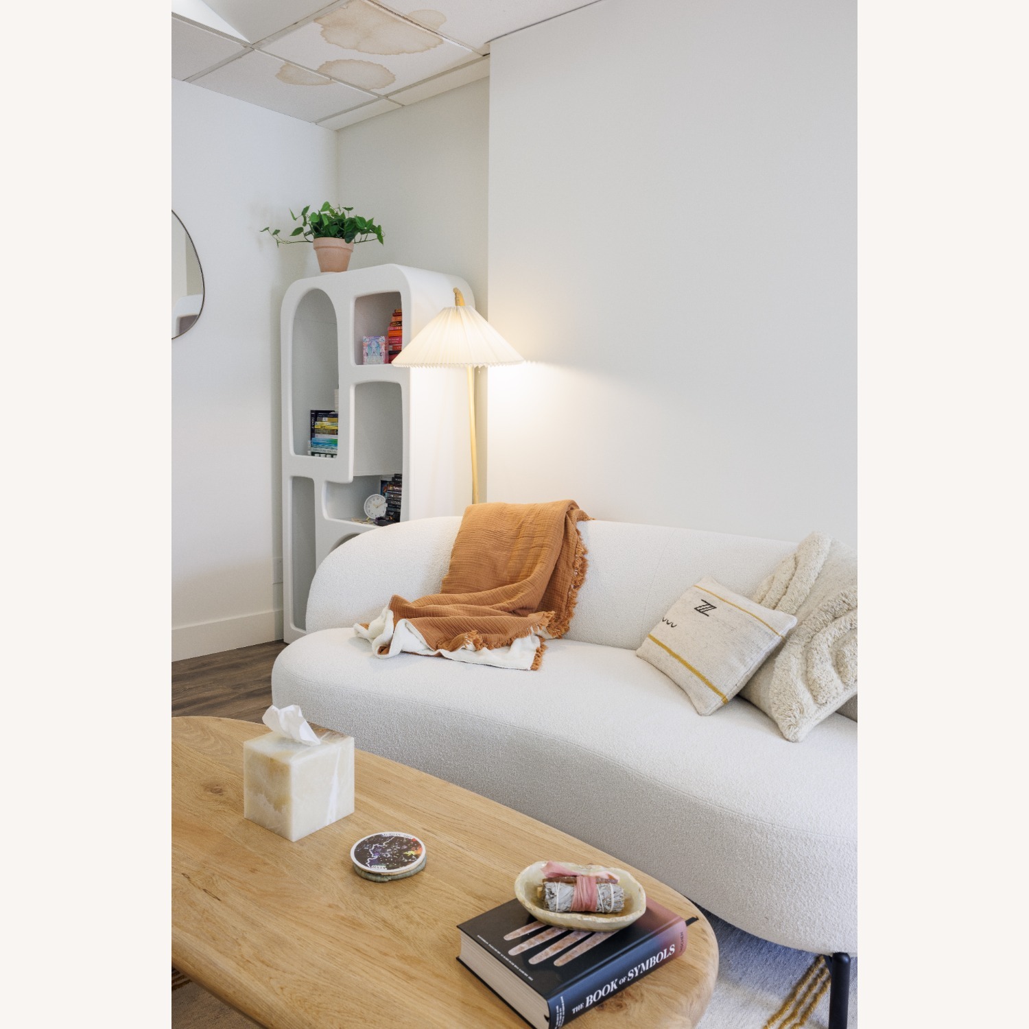 Kartell Lunam White Boucle 3+ Seater Sofa - image-2