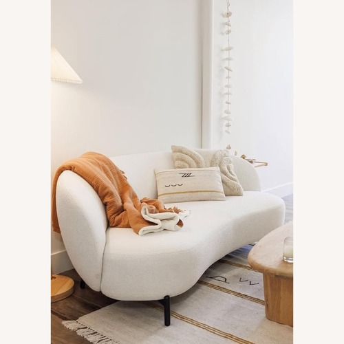 Used Kartell Lunam White Boucle 3+ Seater Sofa for sale on AptDeco