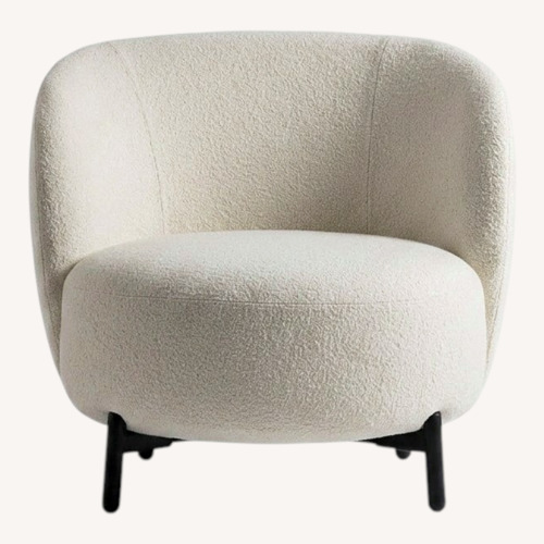 Used Kartell Lunam White Boucle Accent Chair for sale on AptDeco