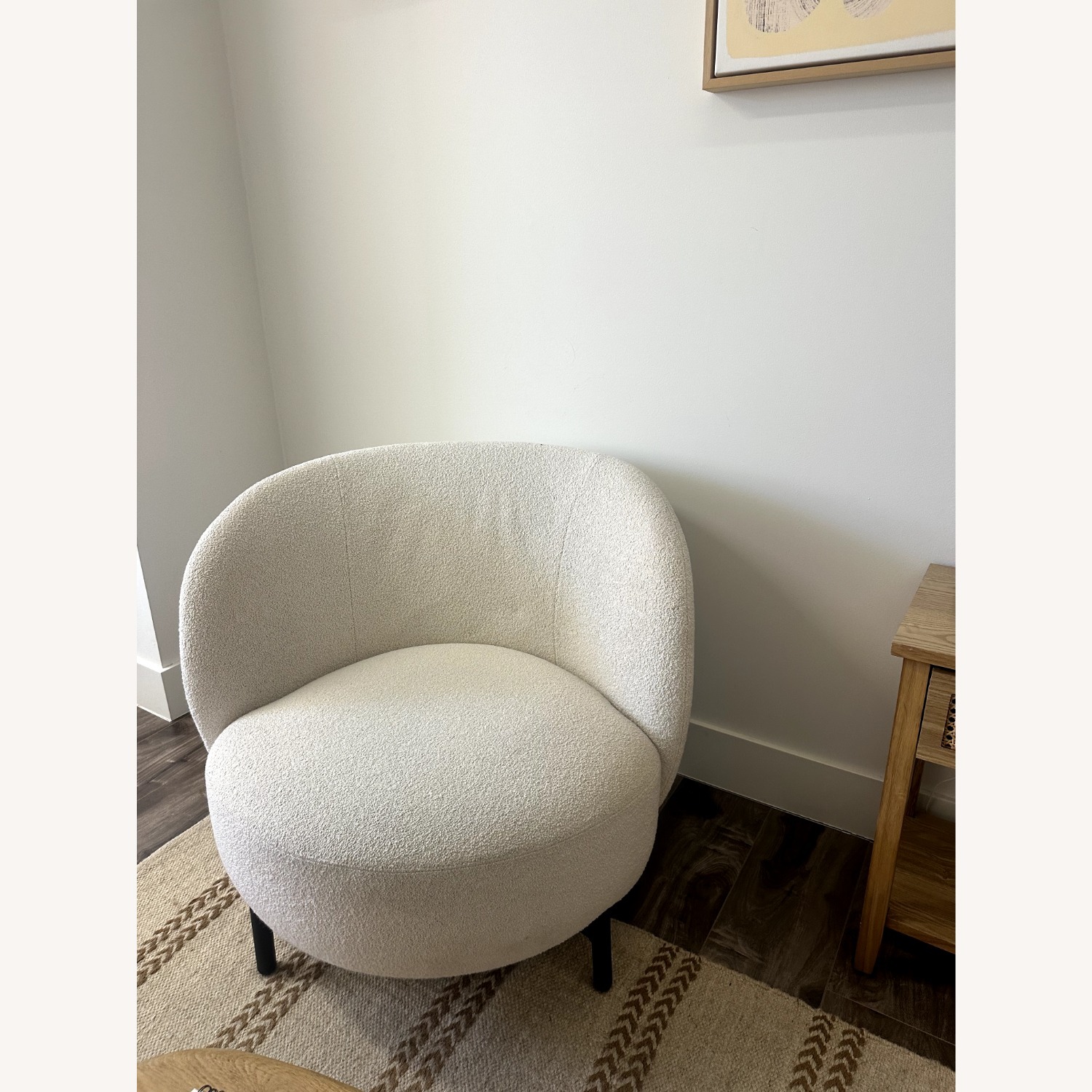 Kartell Lunam White Boucle Accent Chair - image-2