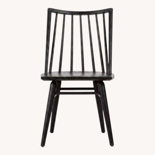Used Shoppe Amber Interiors Black Wood Dining Chairs for sale on AptDeco