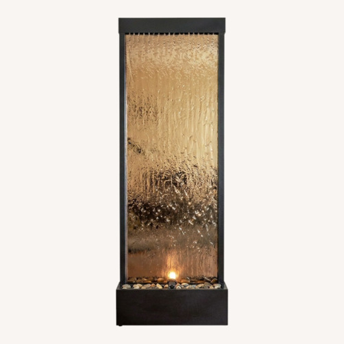 Used Alpine 72” Metal Waterfall Mirror for sale on AptDeco