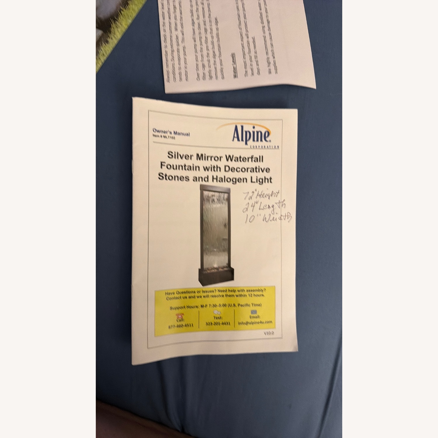 Alpine 72” Metal Waterfall Mirror - image-8