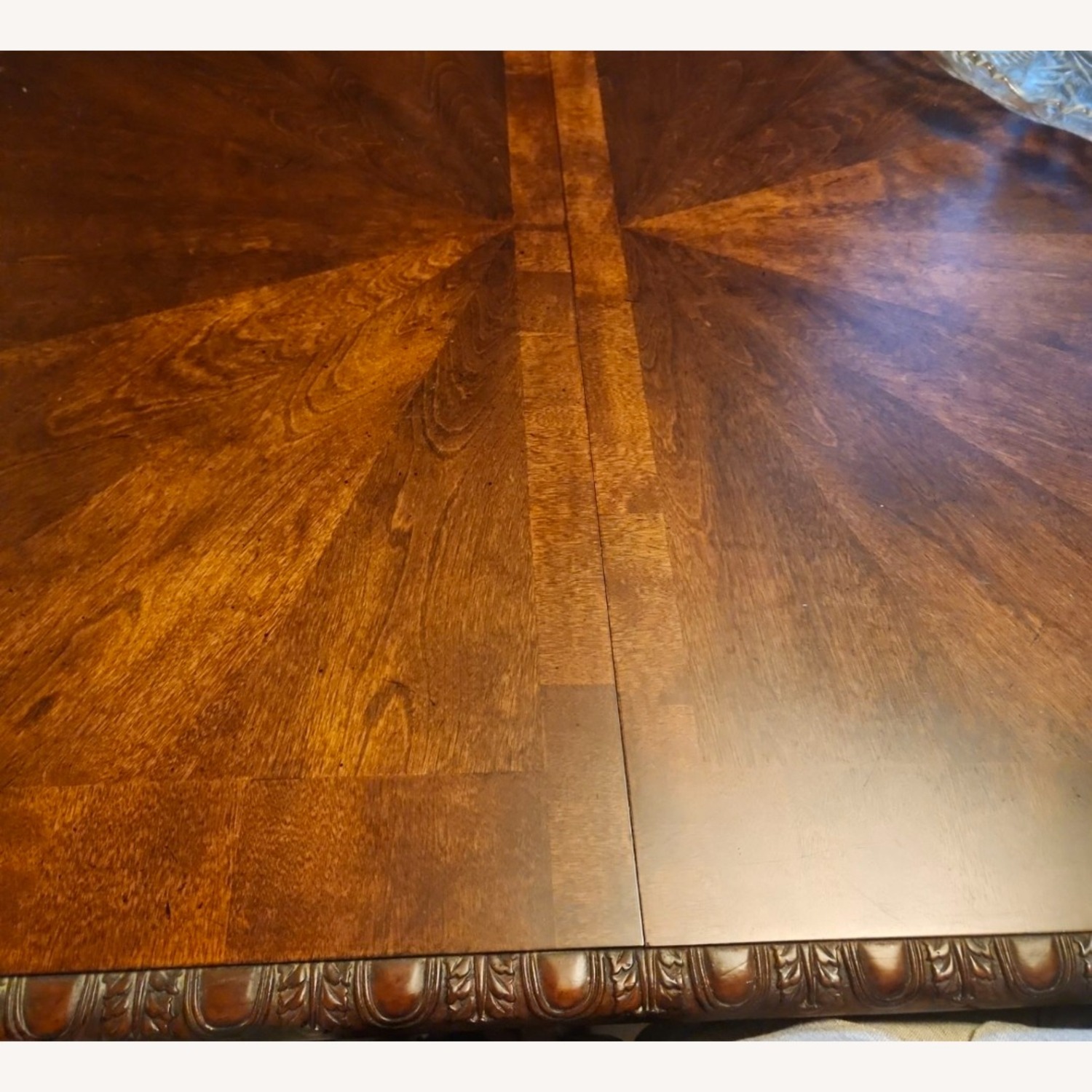 Ashley Furniture Dark Brown Wood Dining Table - image-3