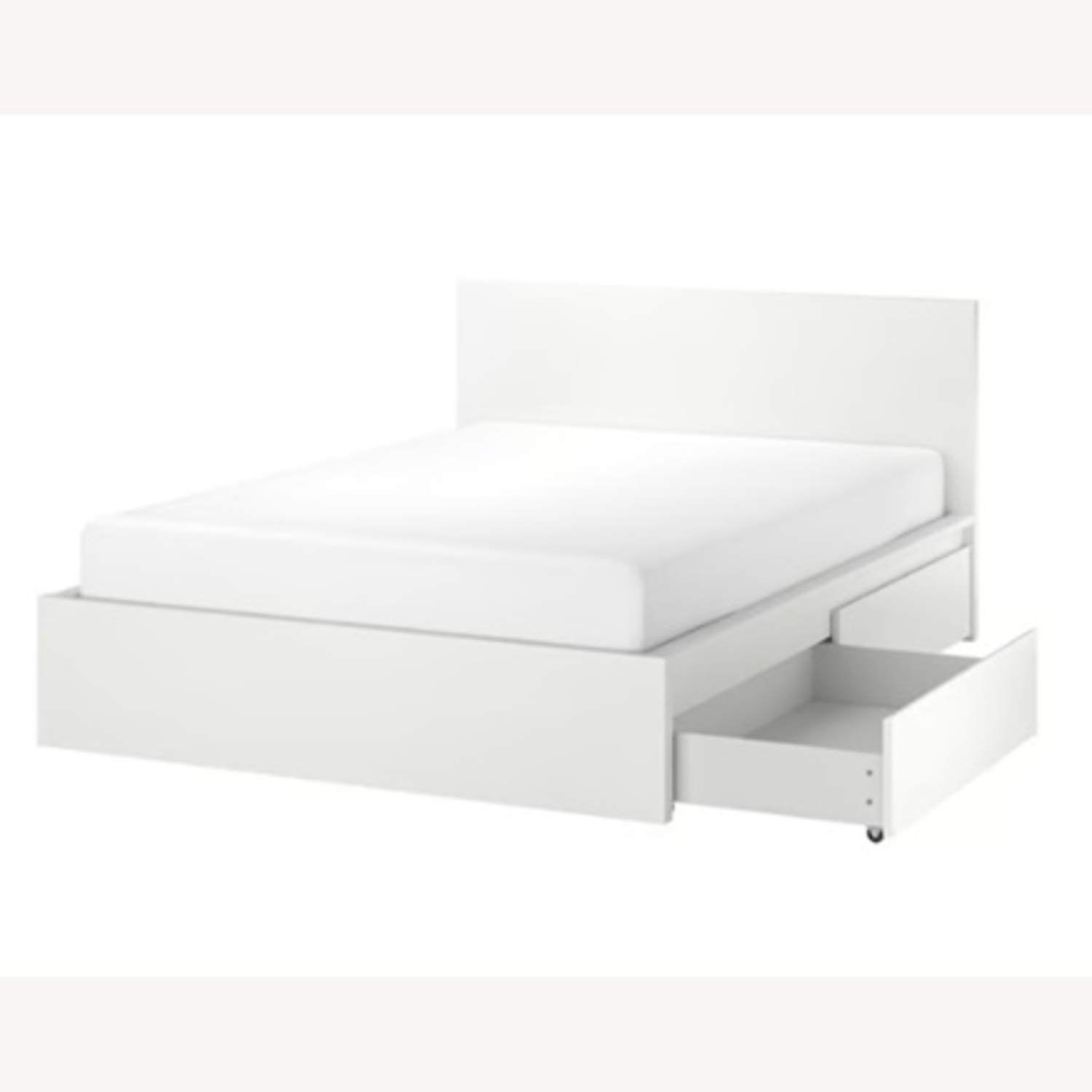IKEA MALM White Queen Bed - image-4