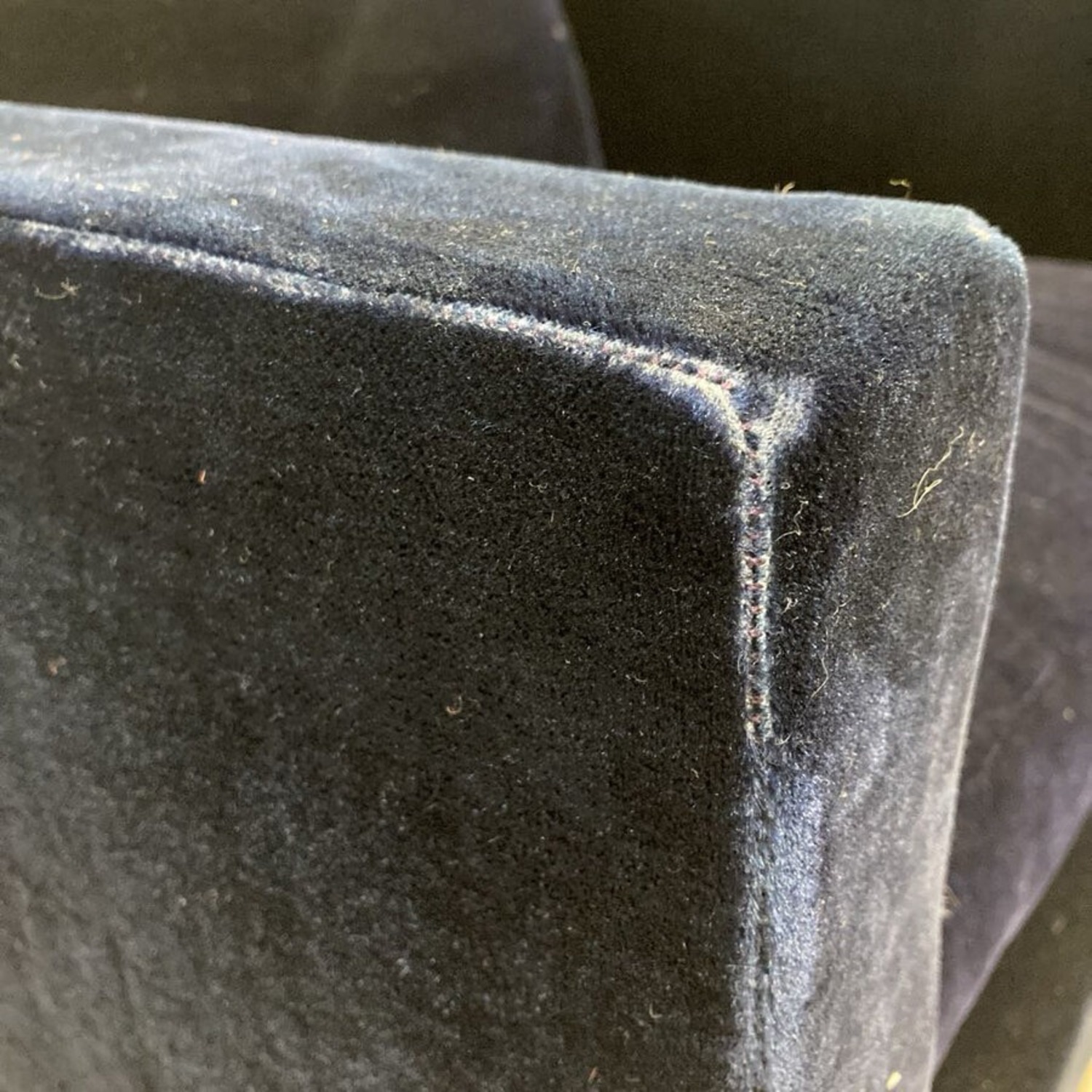Mohair Accent Chair Navy - image-10
