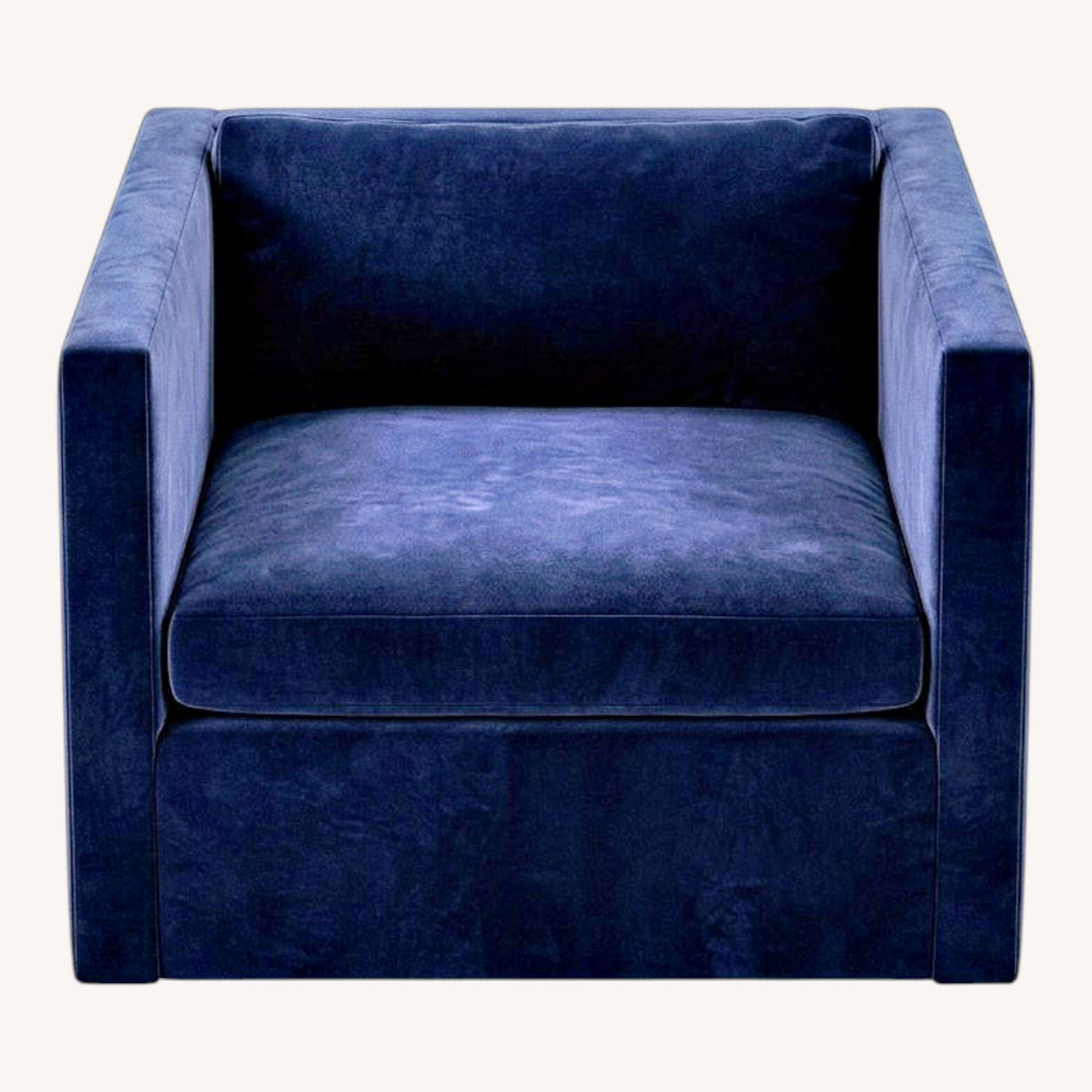 Mohair Accent Chair Navy - image-12