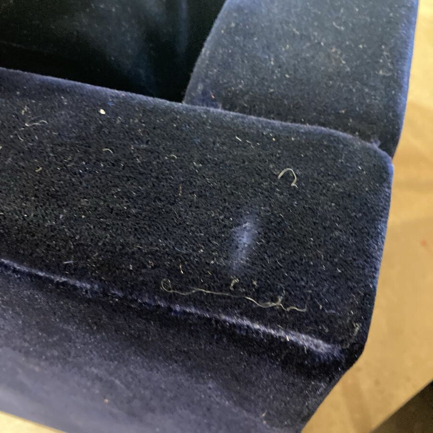 Mohair Accent Chair Navy - image-7
