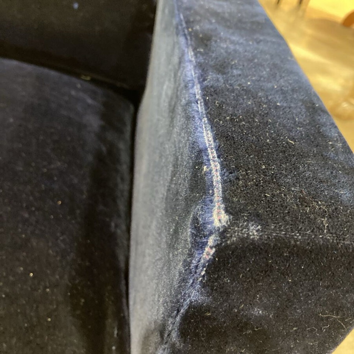 Mohair Accent Chair Navy - image-11