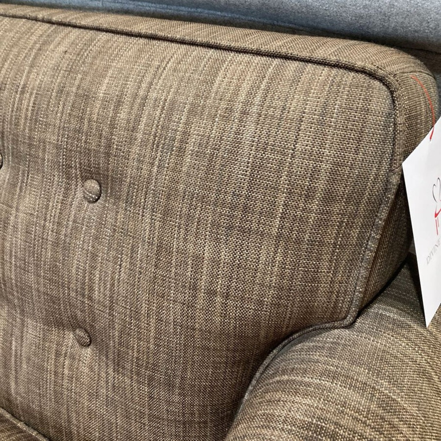 Kravet Button Tufted Performance Fabric Roll-Arm Sofa - image-11