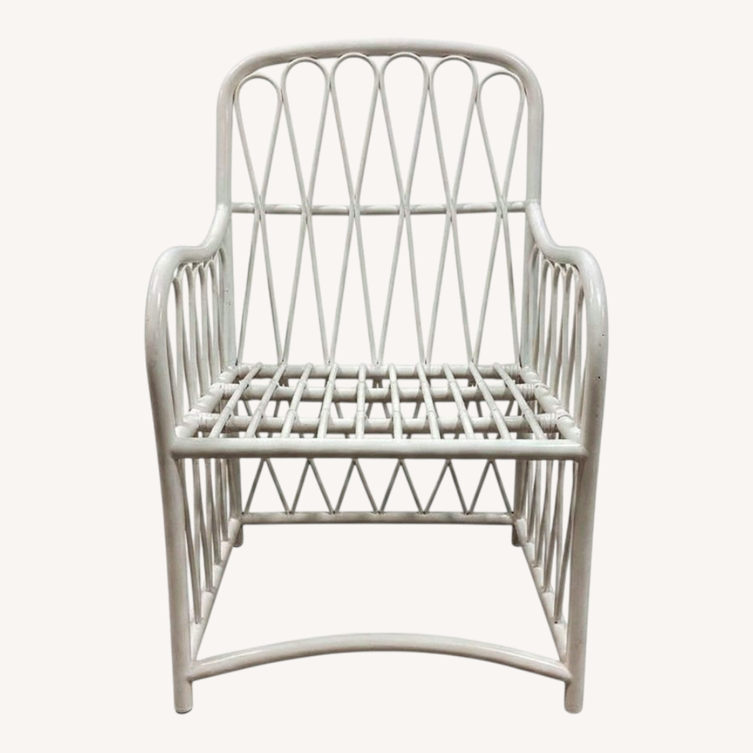 Woodard Cane Arm Chair Outdoor - image-0