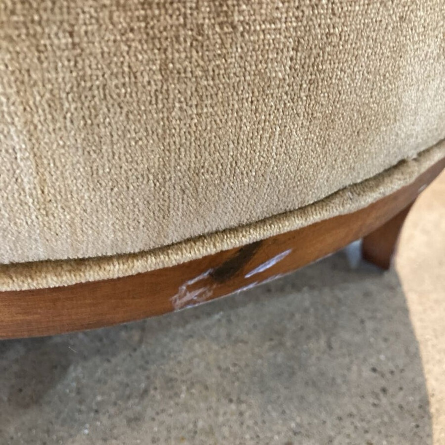 Vintage Hollywood Regency Highback Tufted Chair - image-9