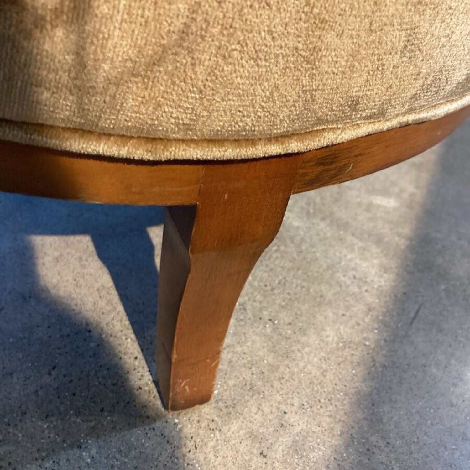 Vintage Hollywood Regency Highback Tufted Chair - image-7