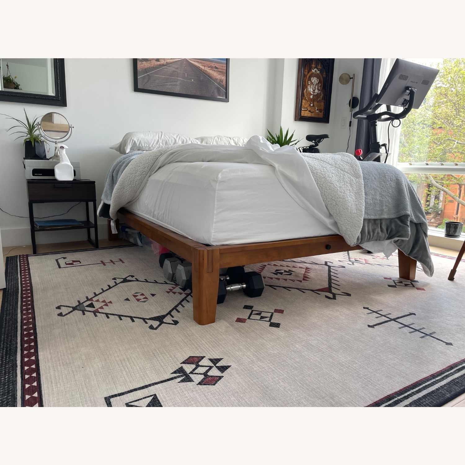 Thuma Dark Brown Wood Full Bed - image-2