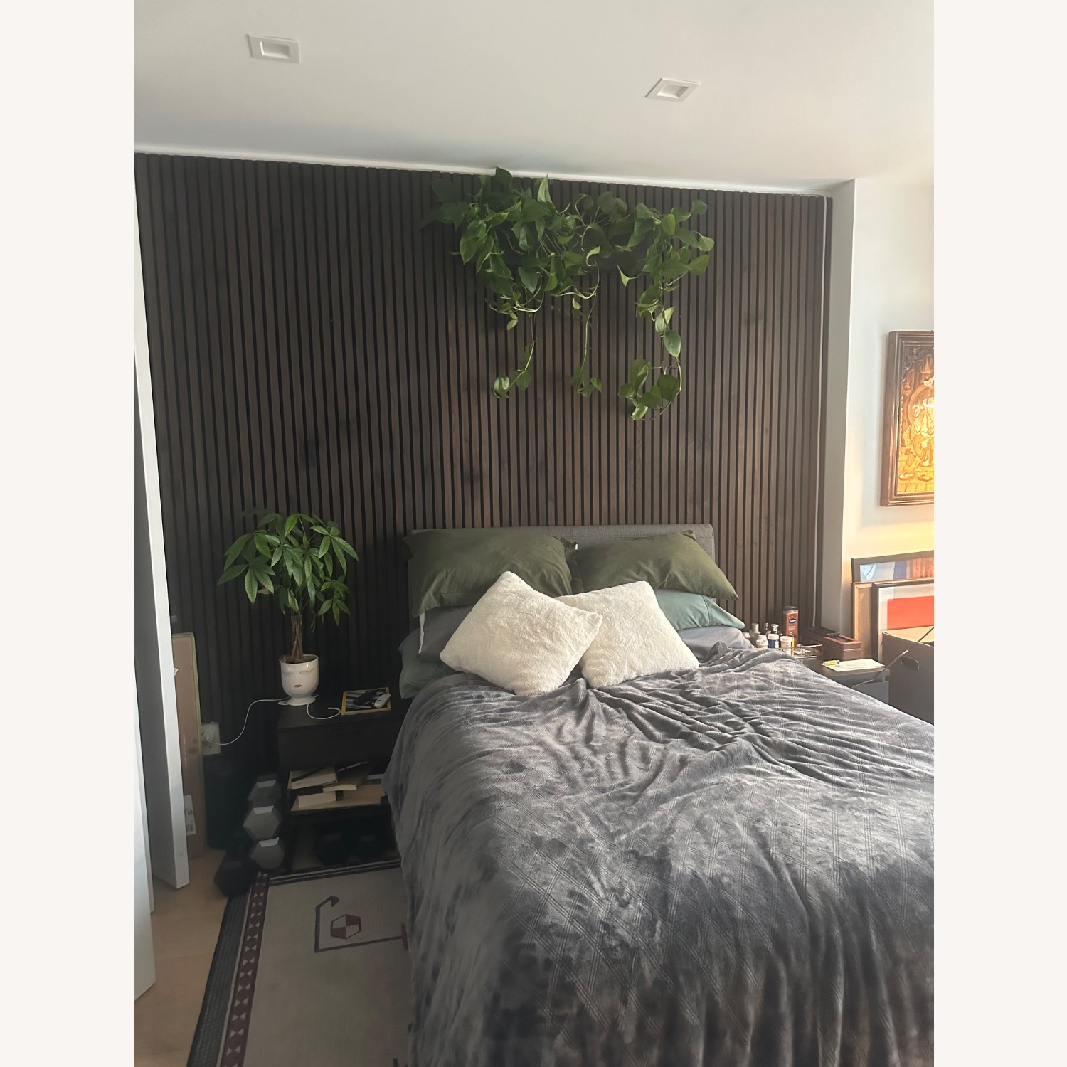 Thuma Dark Brown Wood Full Bed - image-3