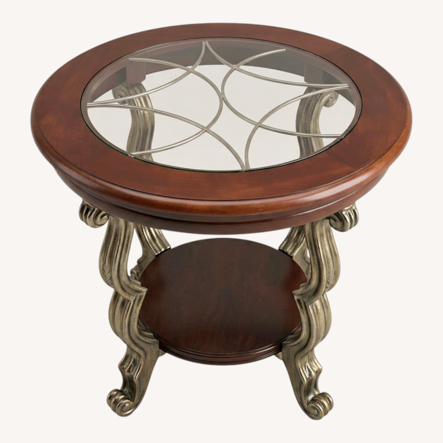 Raymour & Flanigan Dark Brown Side Table - image-0