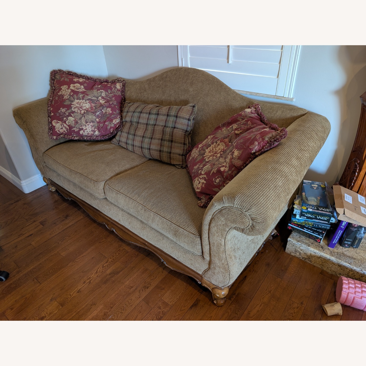 Dark Brown Sleeper Sofa Vintage - image-2