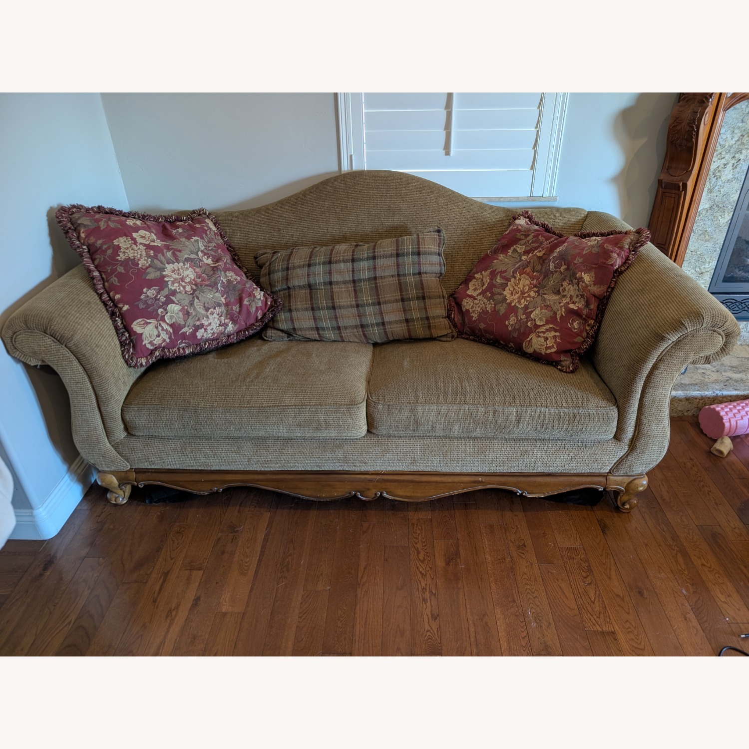 Dark Brown Sleeper Sofa Vintage - image-1