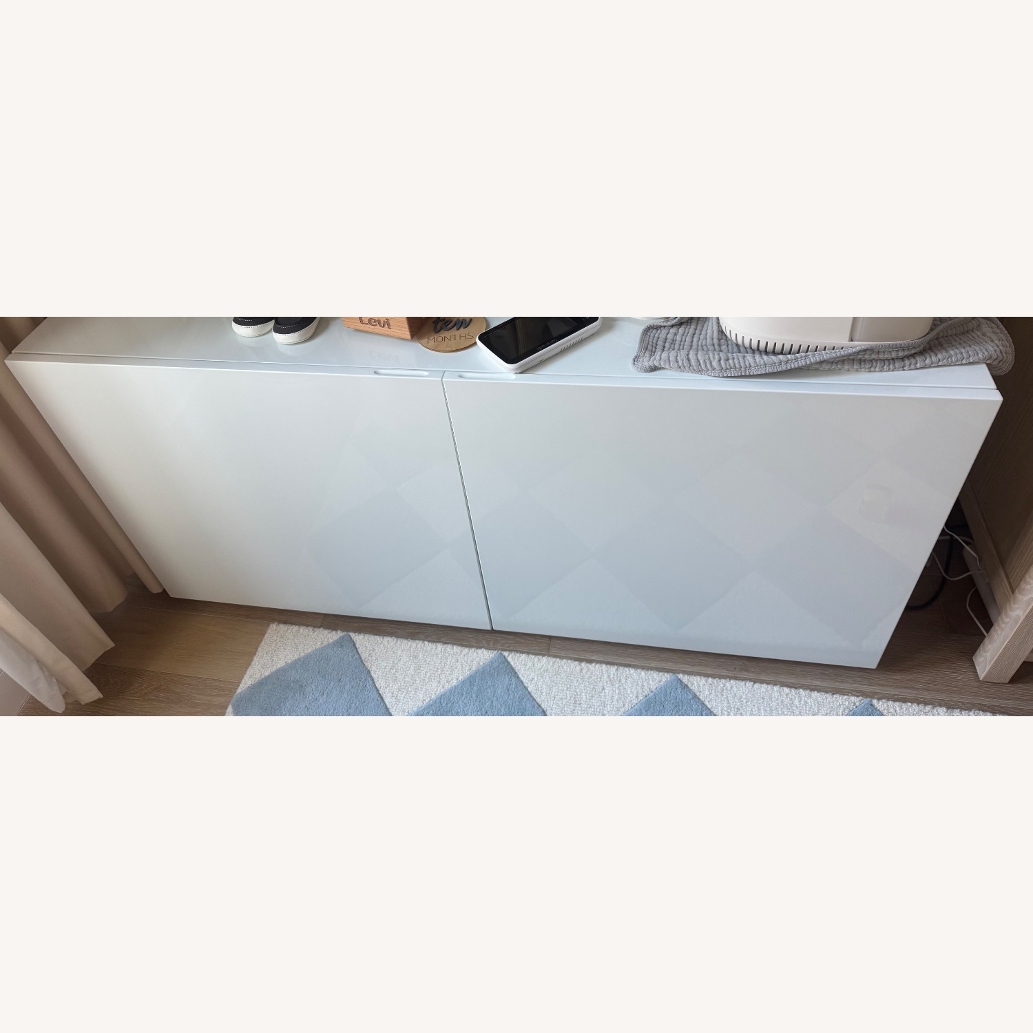 CB2 Fuel Gloss White Lacquer Sideboard - image-5