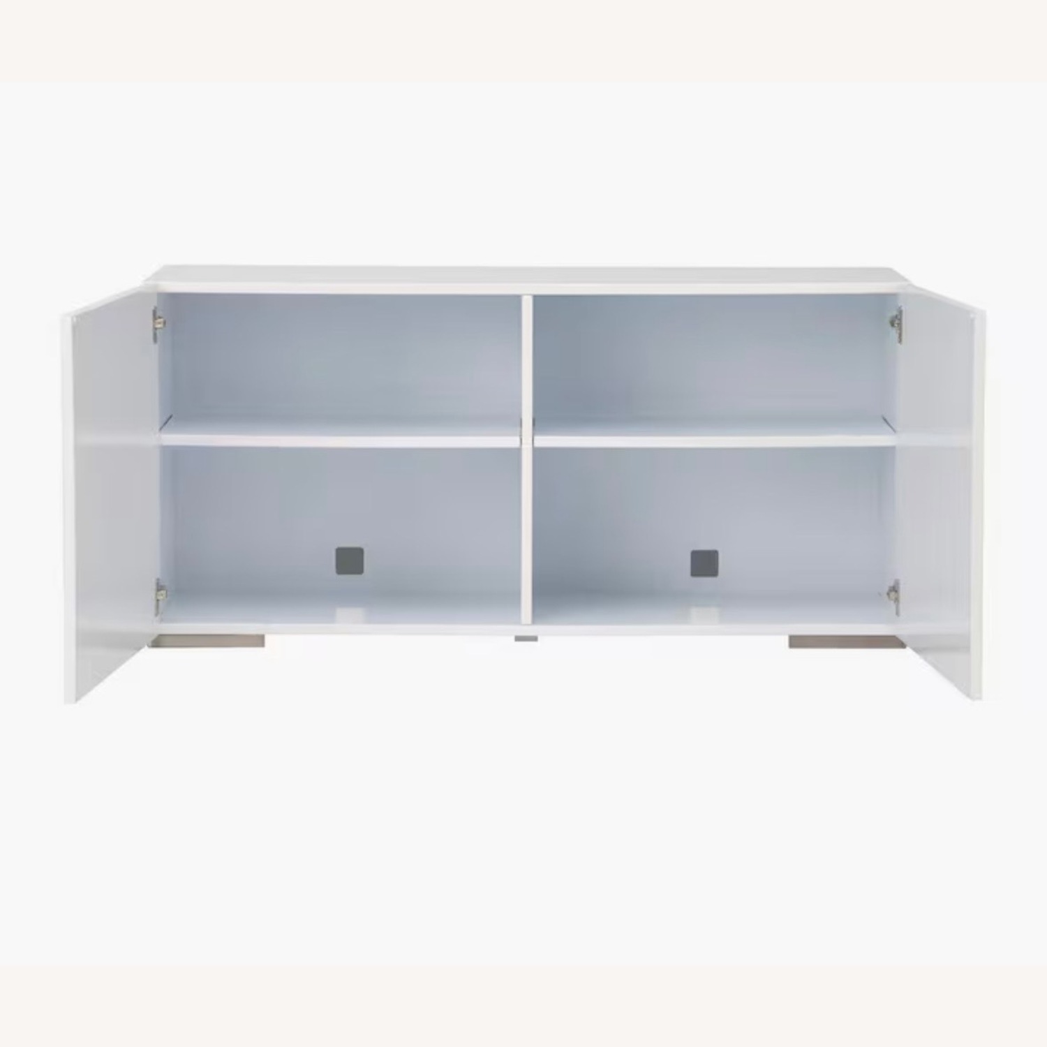 CB2 Fuel Gloss White Lacquer Sideboard - image-2