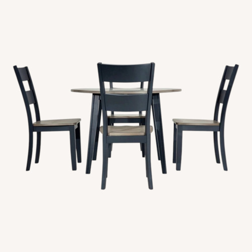 Used Bob's Discount Furniture Blake Graphite/Gray Dining Set for sale on AptDeco